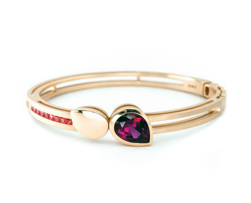 armband Equid’or, rhodoliet, saffier en robijn