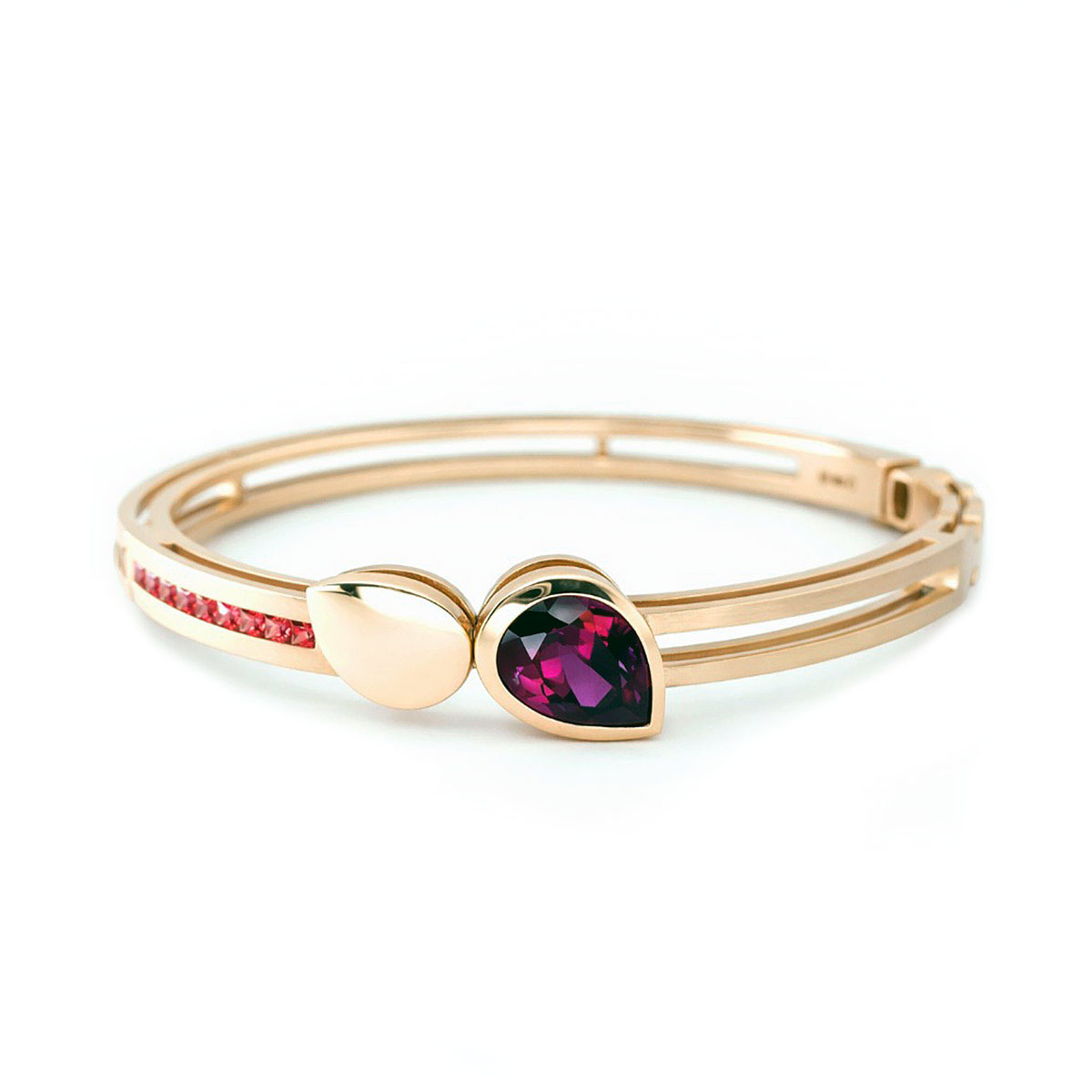 armband Equid’or, rhodoliet, saffier en robijn