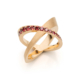 ring Immer Gerade Aus, saffier